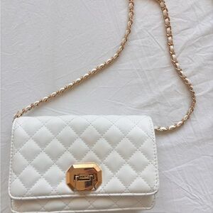 ALDO white Quilted Crossbody
Bag